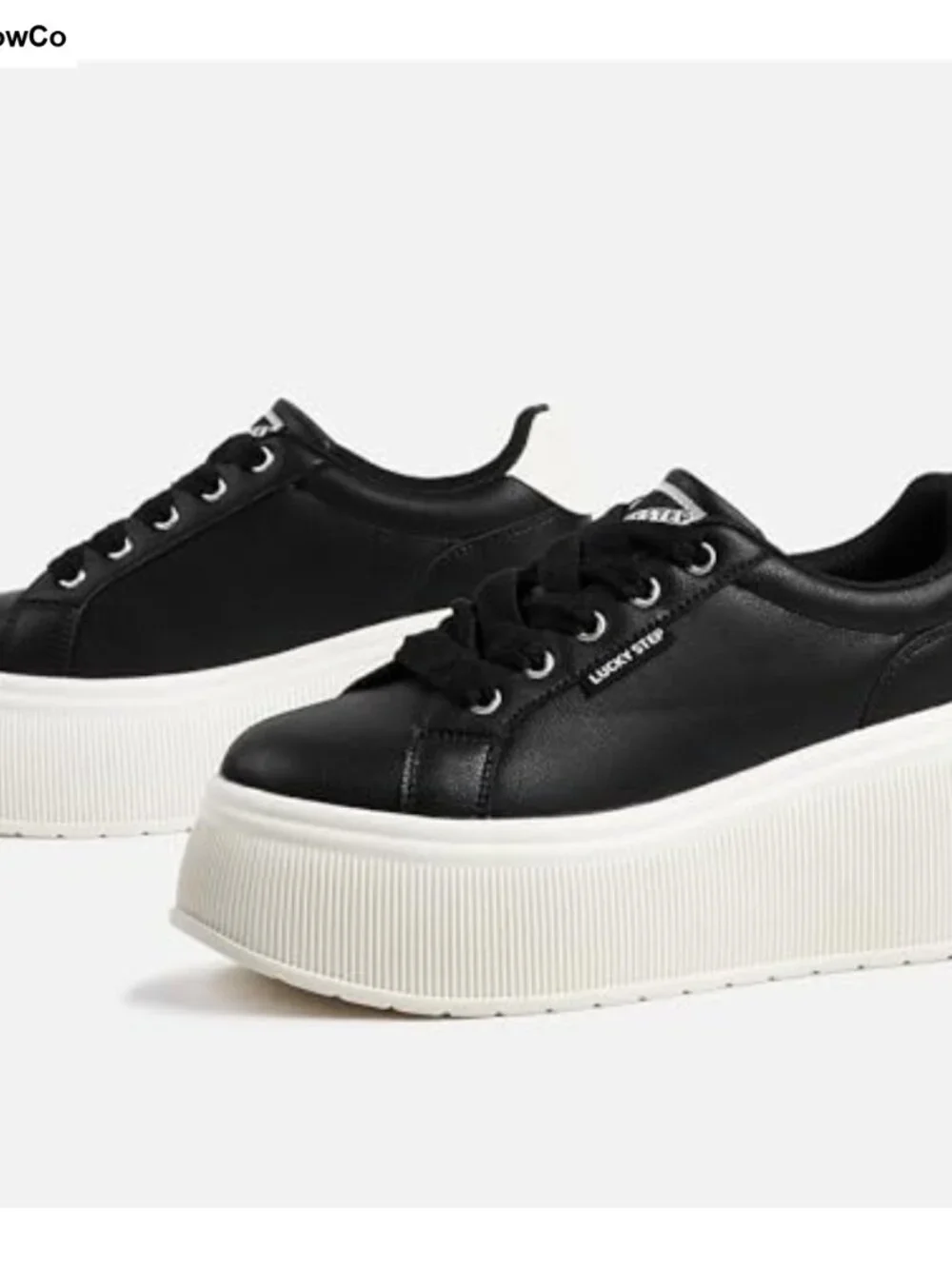Platform Wedge Canvas Sneakers Lace Up Comfort Walking Casual